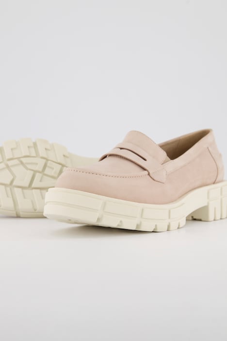Caprice Leder-Loafer, Zierspange, Elastikeinsatz, Weite G