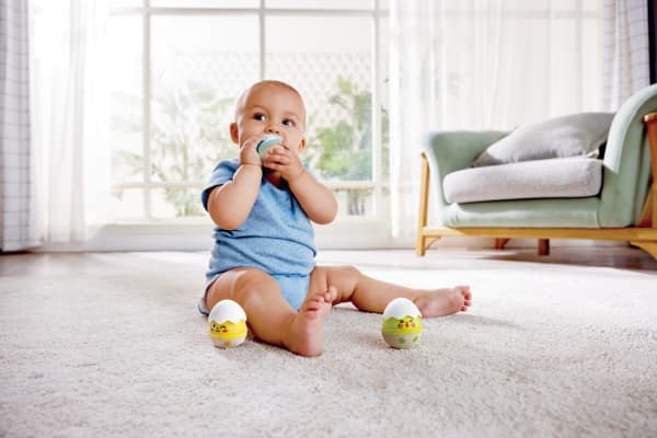 Hape Wobble Rattle Egg Set