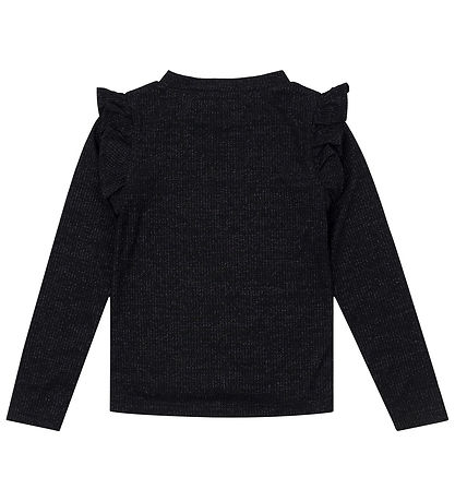 The New Bluse - TnIngeborg - Blåck Beauty m. Sølvglimmer