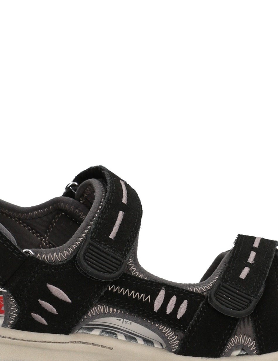 Veloursleder Sandale
