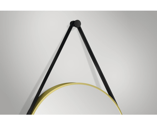 Badkamerspiegel Brons Riem Ø60cm