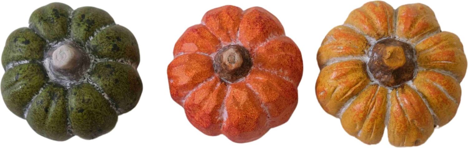 Intratuin tuinbeeld pompoenen 6 x 7 x 4 cm 3 stuks