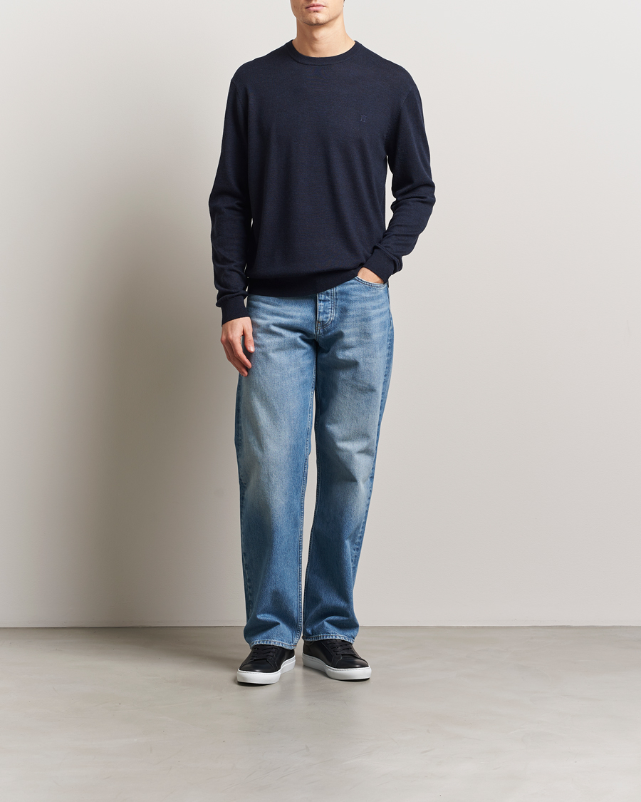 Les Deux Greyson Merino Knit Dark Navy