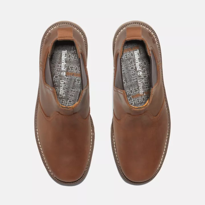 Bottine Chelsea Larchmont pour homme en marron