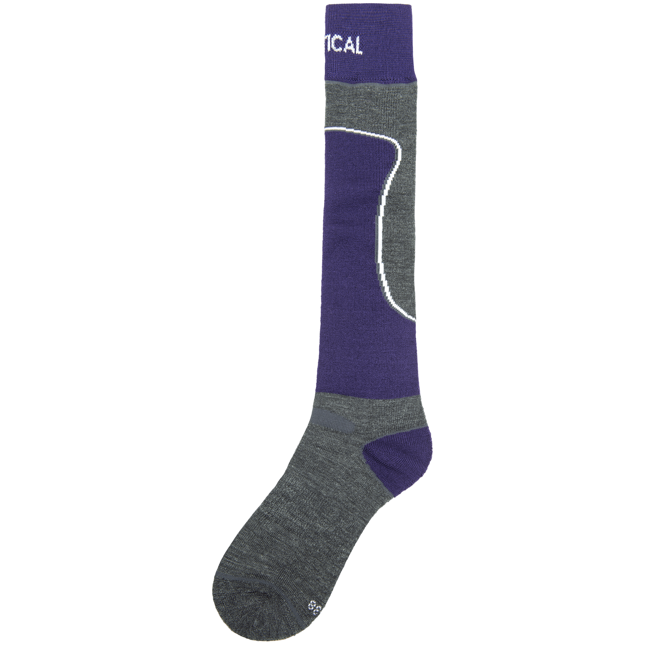 Vertical Walnut ski sock - Sokker