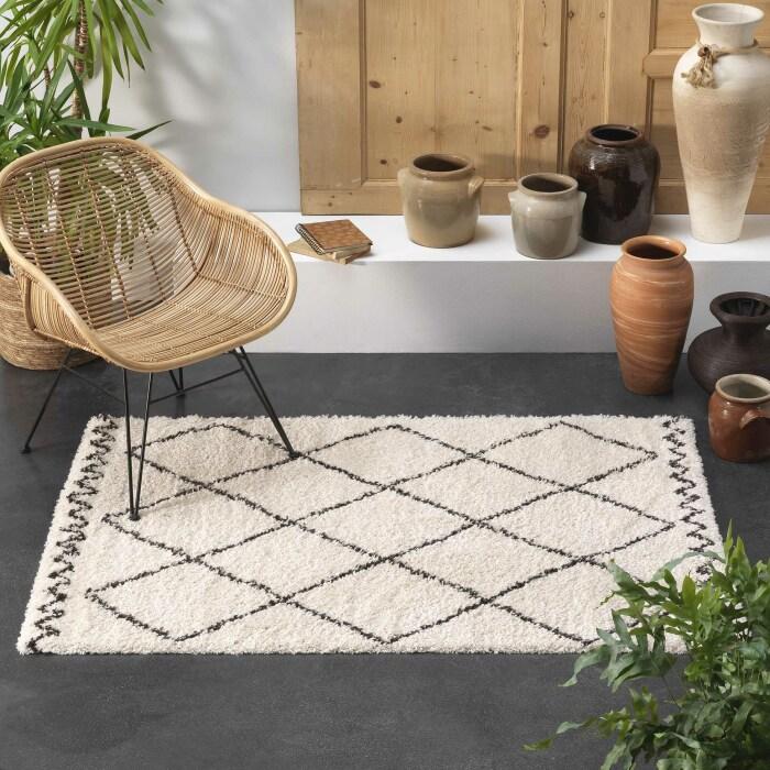 TAPIS RECTANGLE 160X230CM SAOURA BEIGE
