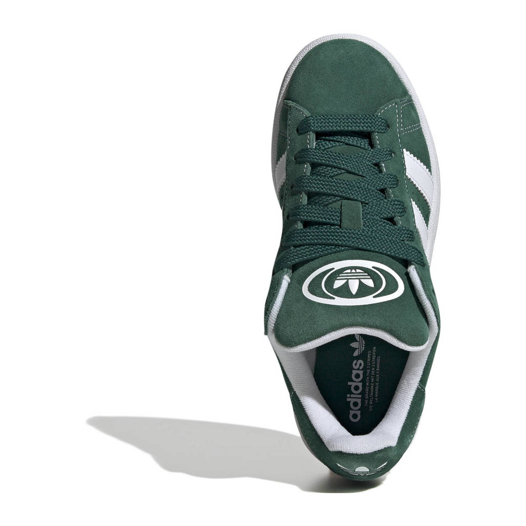 adidas Campus 00'ssuède sneakers donkergroen/wit