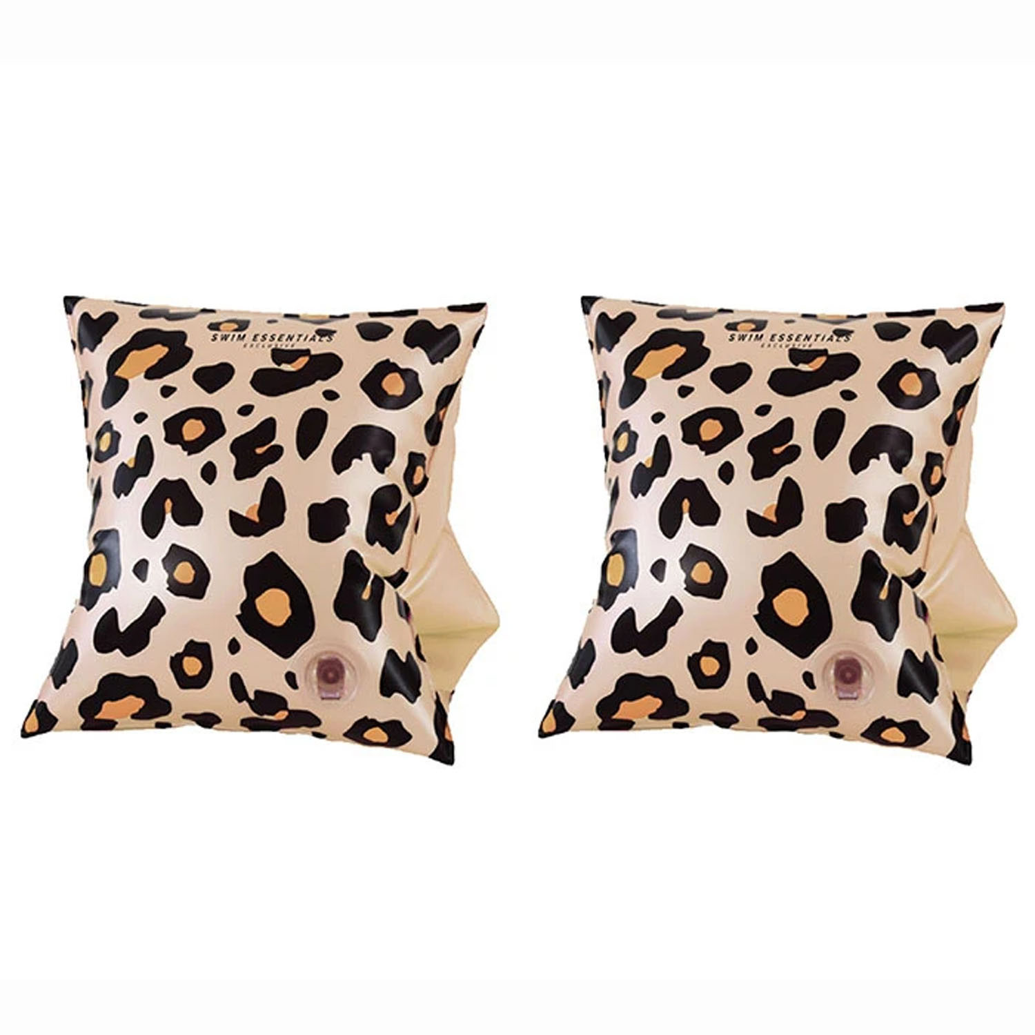 Swim Essenstials Zwembandjes Panter Beige, 0-2 jaar