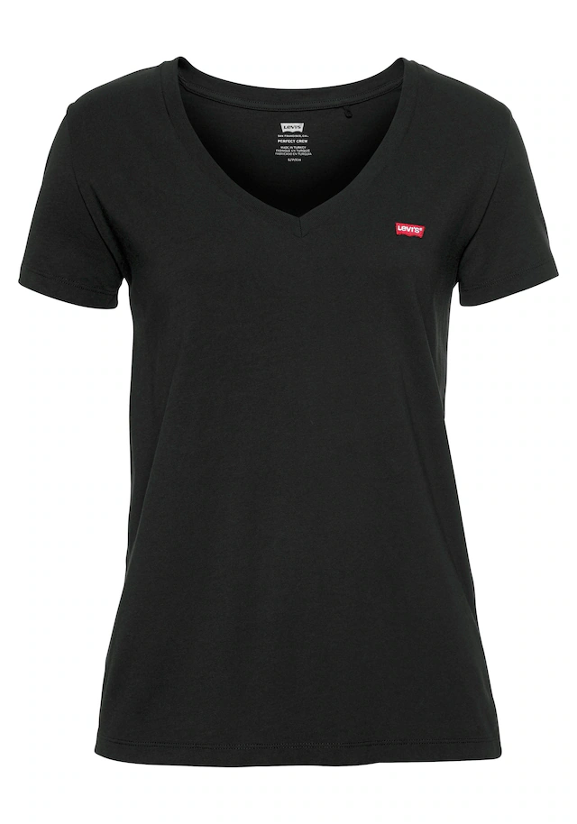 Levi's® V-Shirt »Perfect Tee«, mit kleinem Batwing- Logo