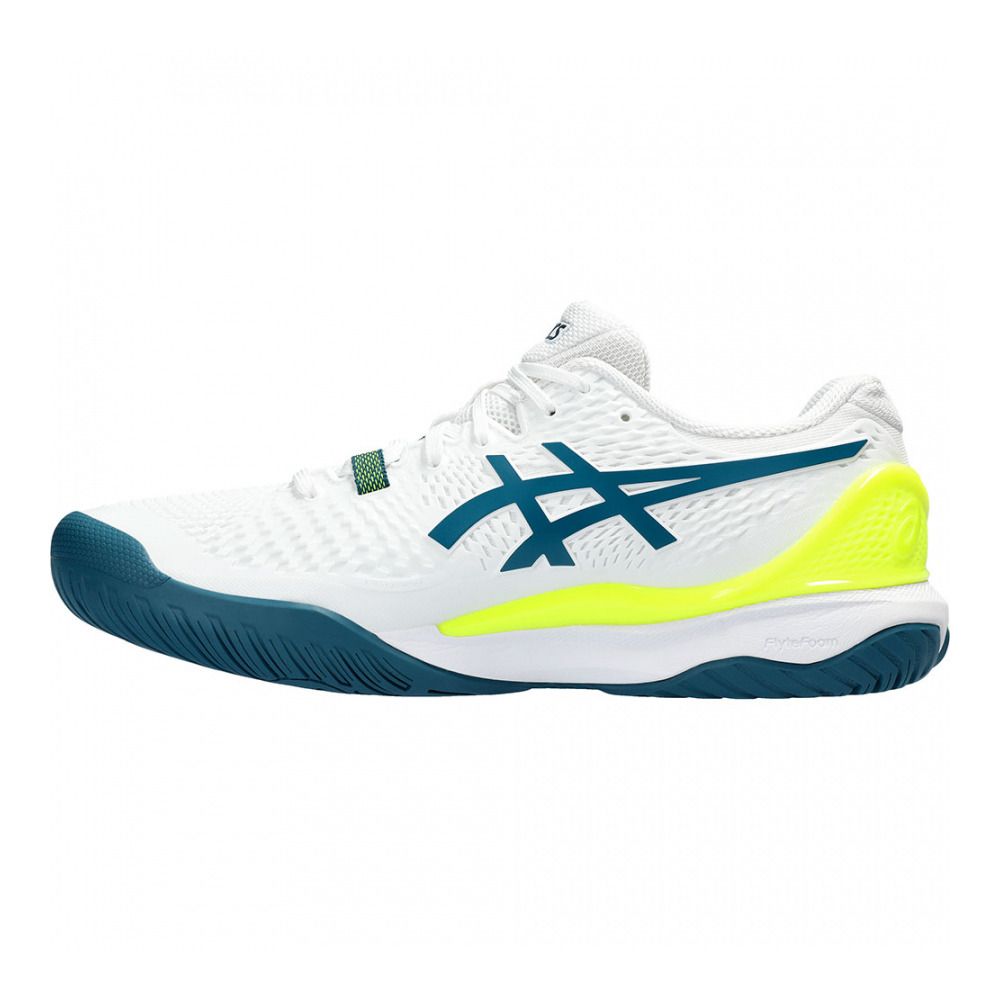 Asics GEL-RESOLUTION 9 - Chaussures de tennis Homme white/restful teal