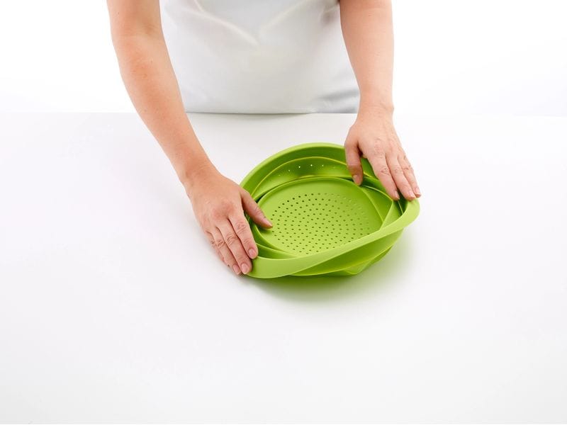 Lékué Abtropfsieb ø 23 cm, Grün Zusammenklappbares Seiher