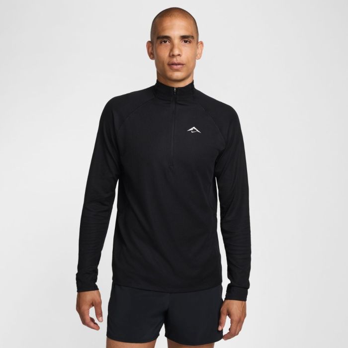 Nike Herre Trøjer Dri-FIT Trail Midlayer Half Zip Sort