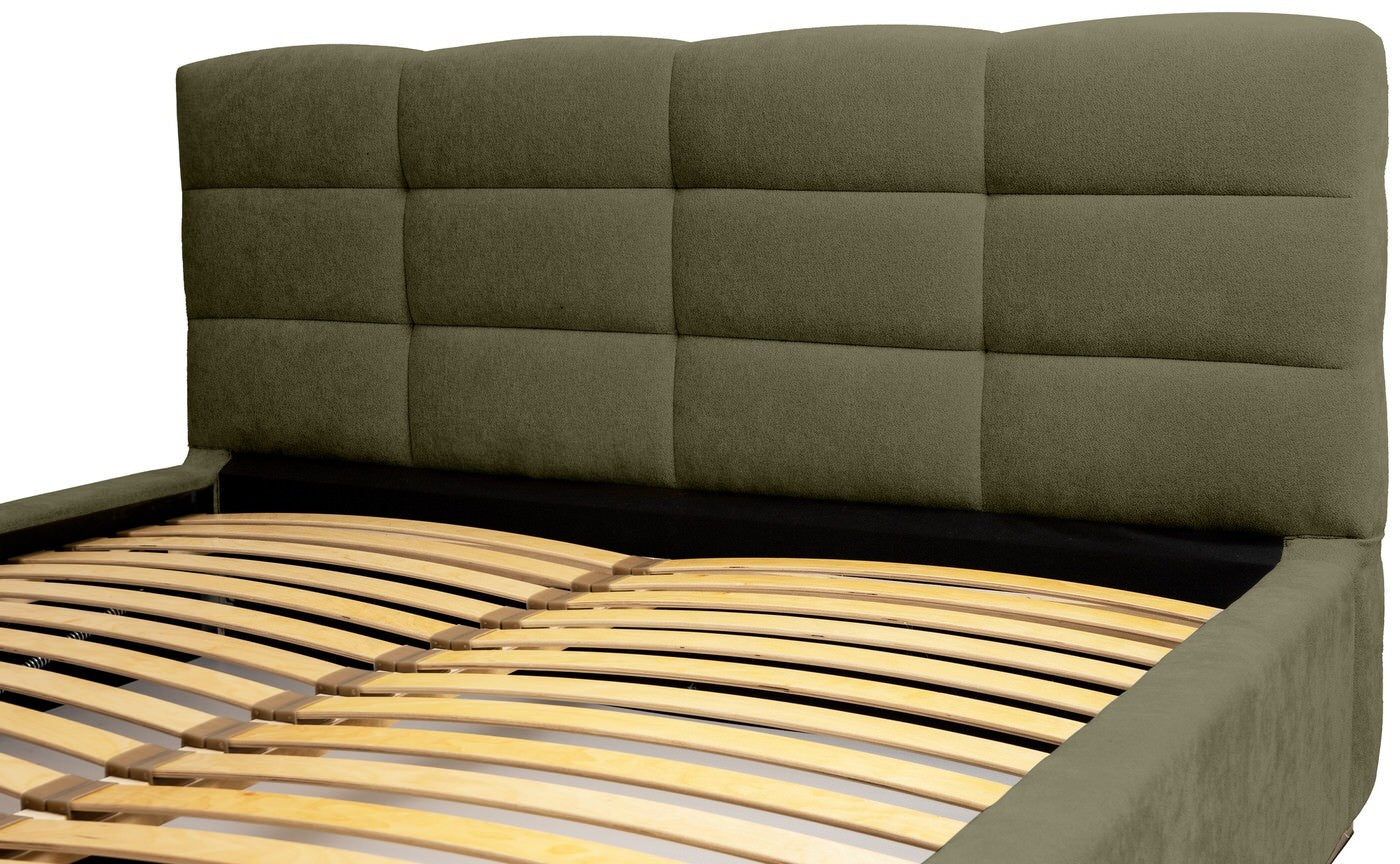 Trae Mobler Faro 180 x 200 cm Gestoffeerd Bed Bosgroen