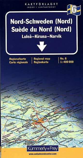 KUMMERLY - 6 SUEDE DU NORD NORD ECHELLE 1 400 000