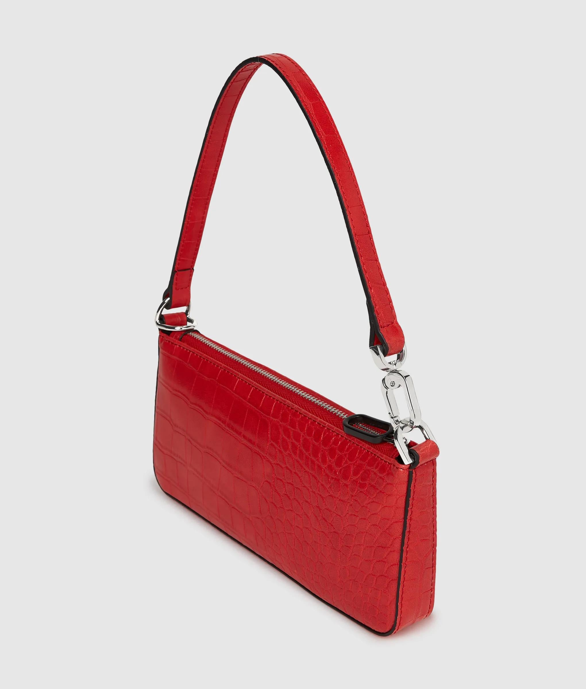 Multifunctionele kleine tas in croco look