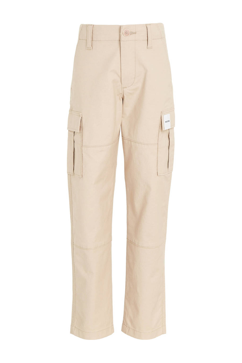 Tommy Hilfiger straight fit cargobroek CHELSEA beige