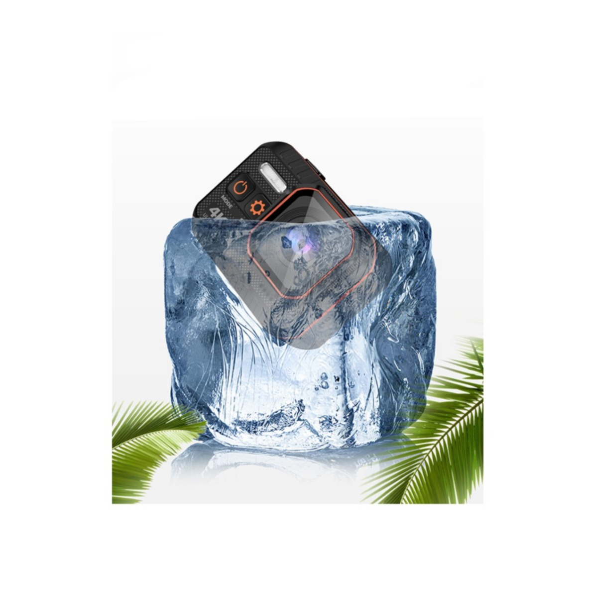 4K@60fps Ultra HD Action Cam WiFi Kamera 170° Weitwinkel 2“ IPS Display Micro SD Kartenslot und Fernauslöser   Halterungen (IP44) - Schwarz