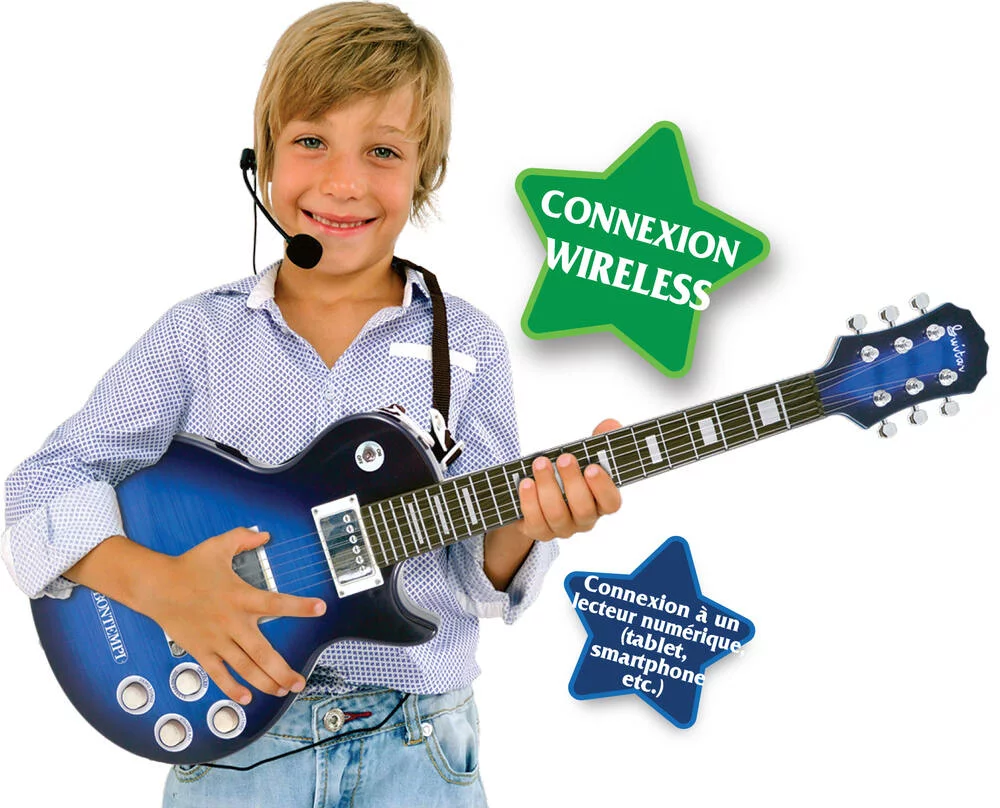 GUITARE ELECTRONIQUE ROCK AVEC FONCTION CONNEXION SANS FIL