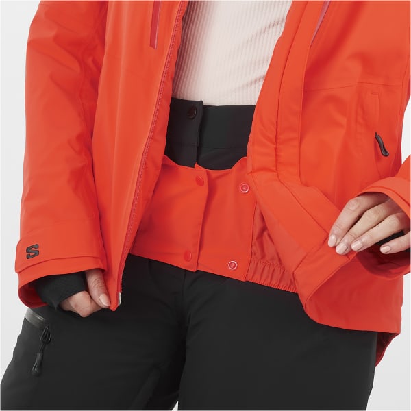 Veste de ski SALOMON BRILLIANT JACKET W CHERRY TOMATO