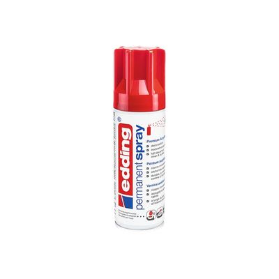 Edding 5200 - Bombe de peinture acrylique - rouge trafic - brillant - 200 ml
