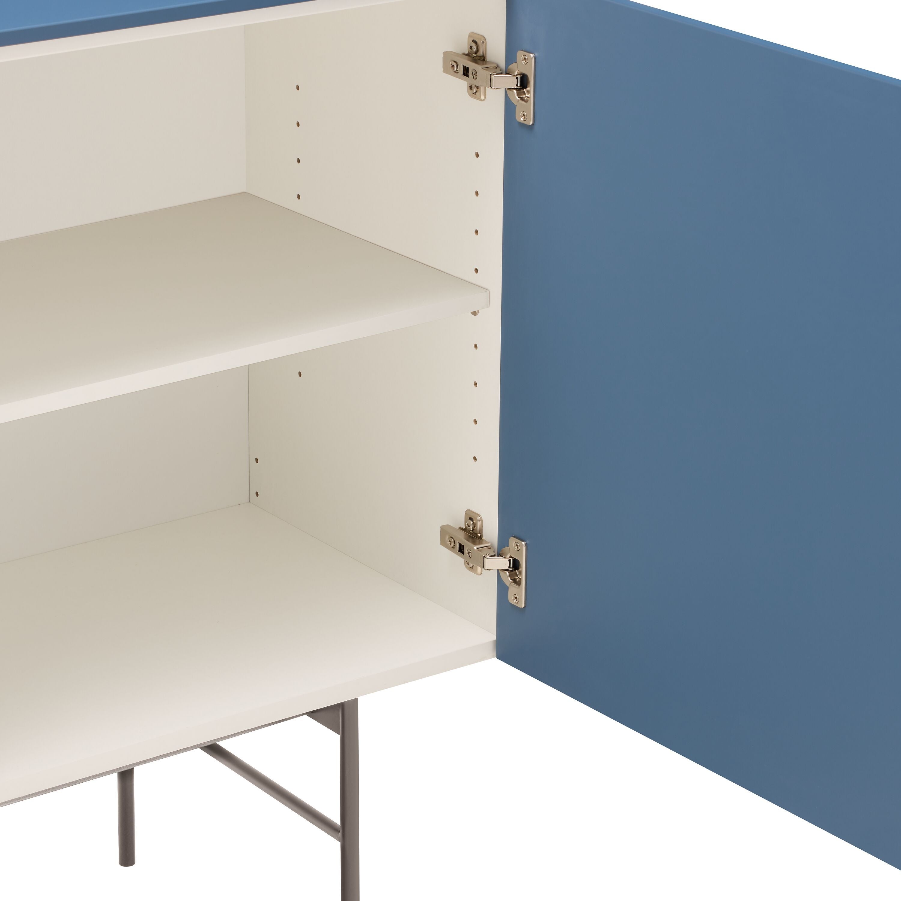TILL Sideboard - Blau / B: 168.0 cm x T: 41.0 cm x H: 88.8 cm