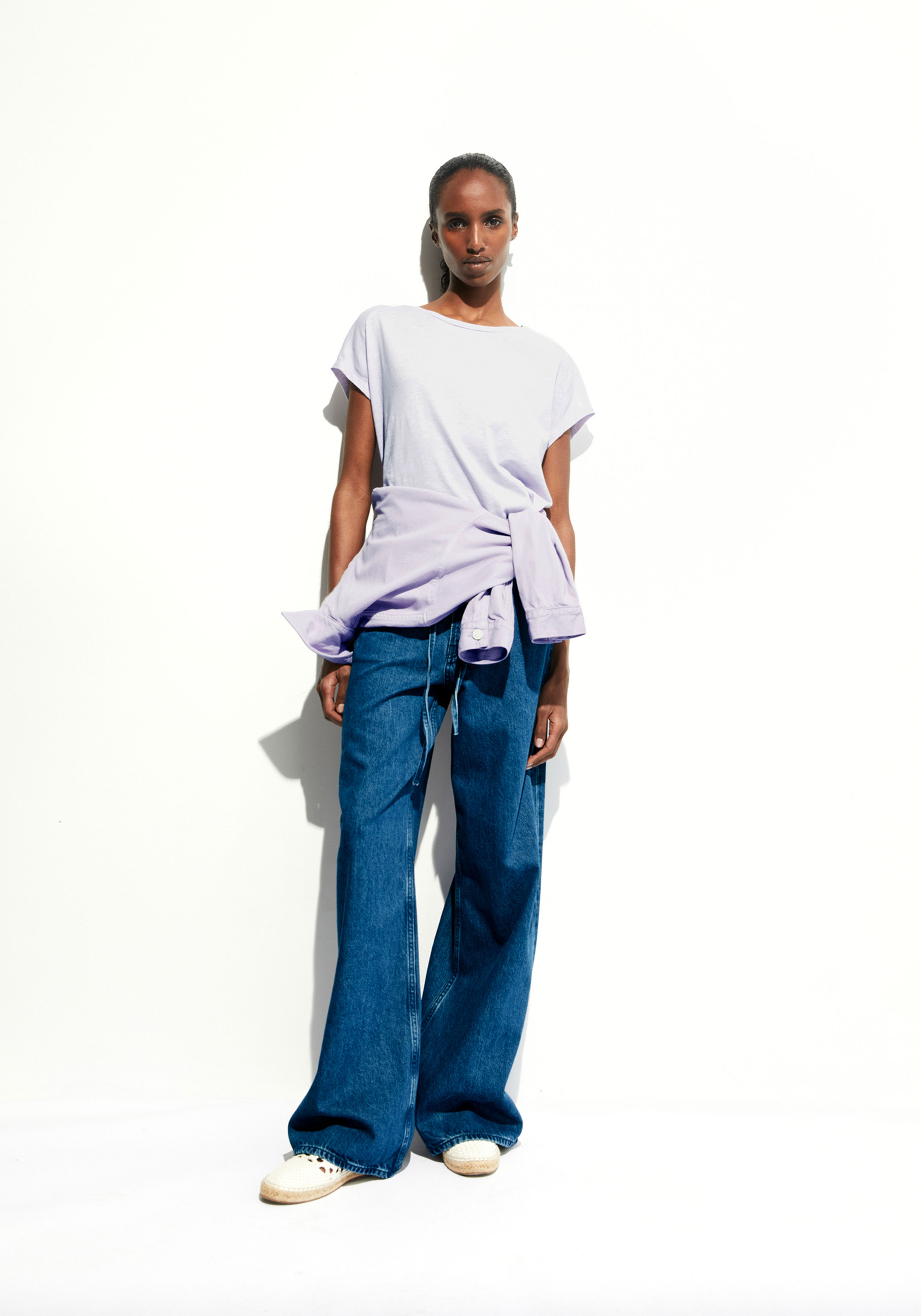 Armedangels T-Shirt Oneliaa Soft Lilac