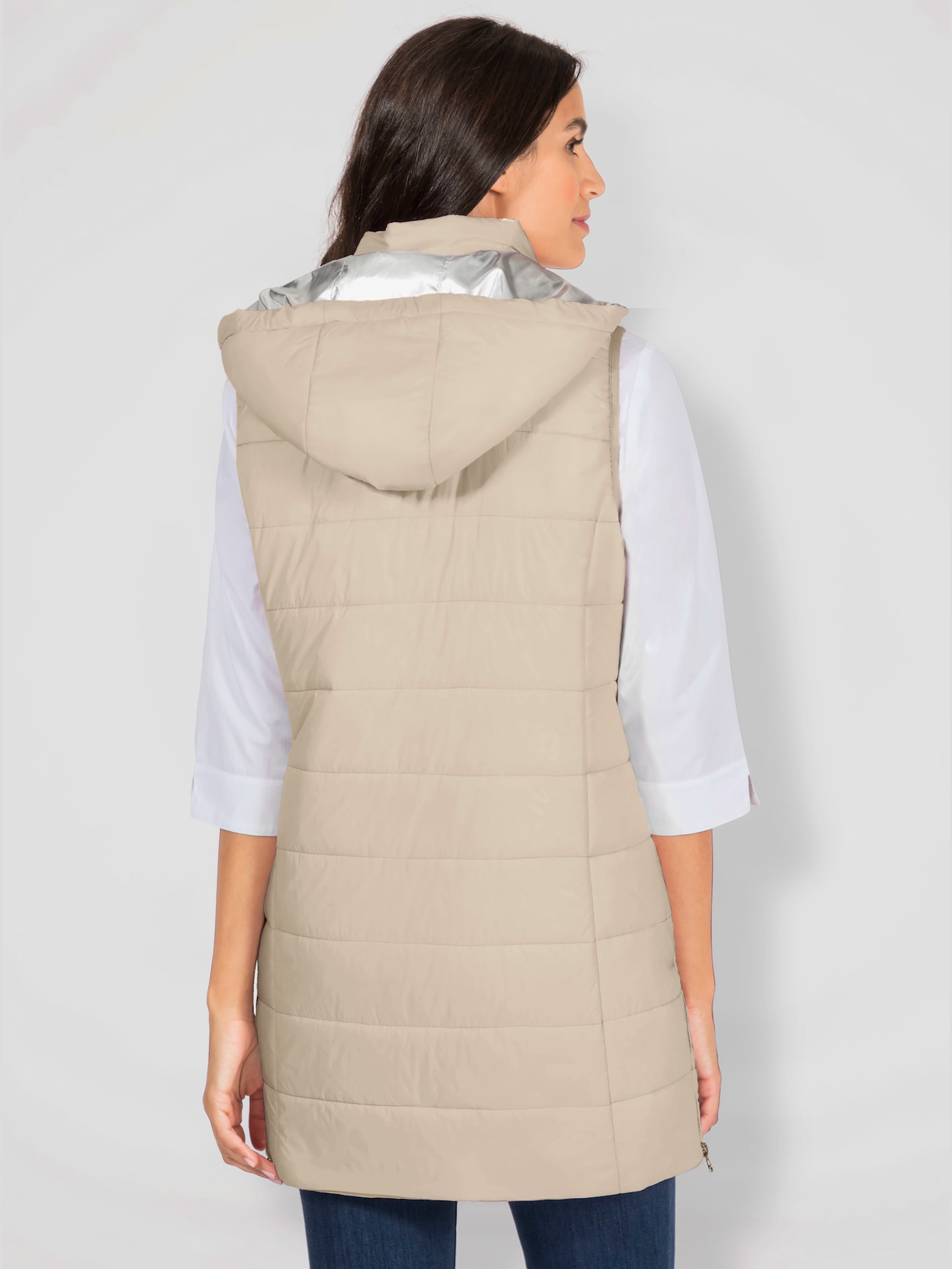 Gilet long jolie coupe longue moderne