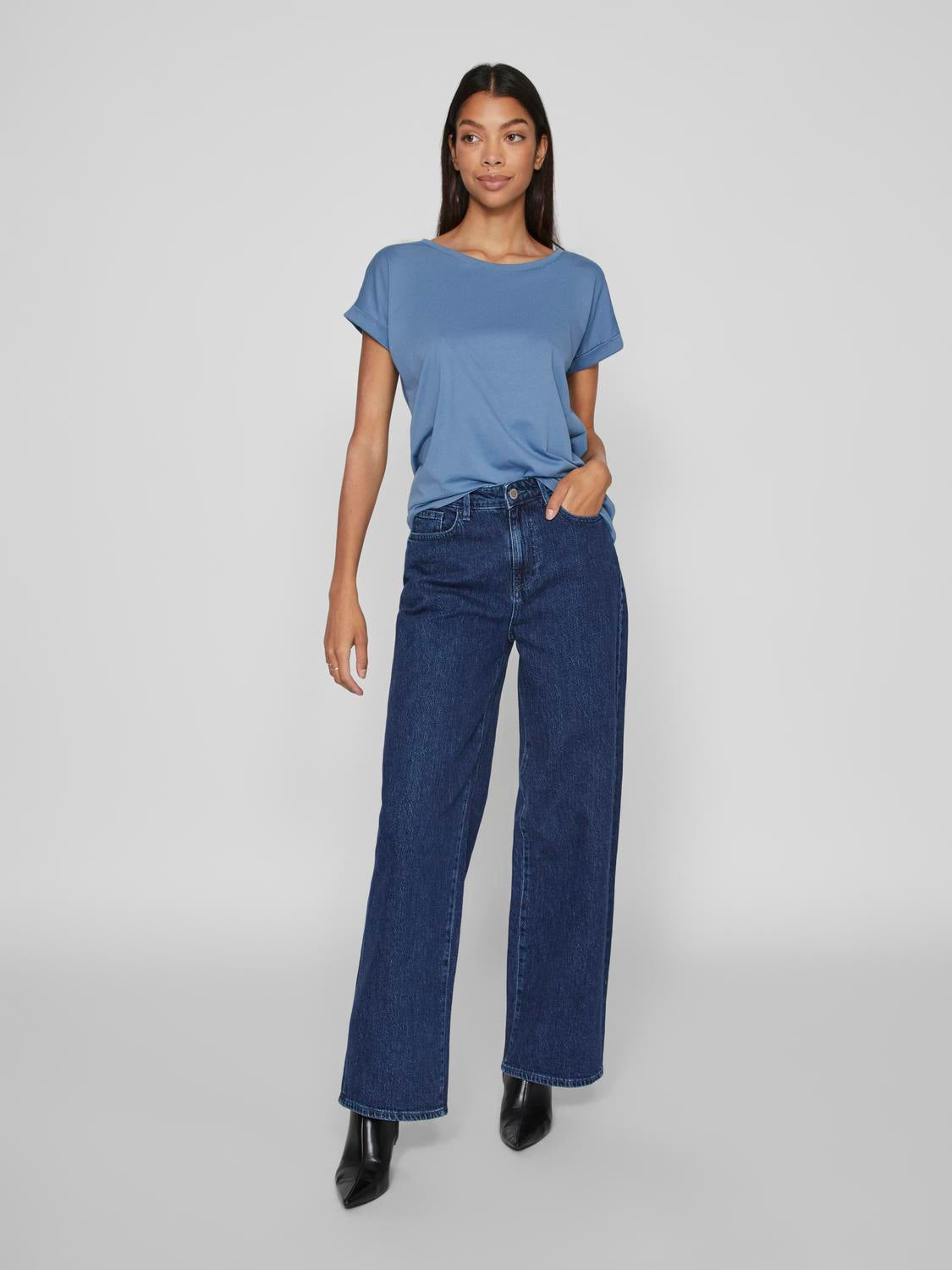 Vila  Vidreamers New Pure t-shirt - Coronet Blue