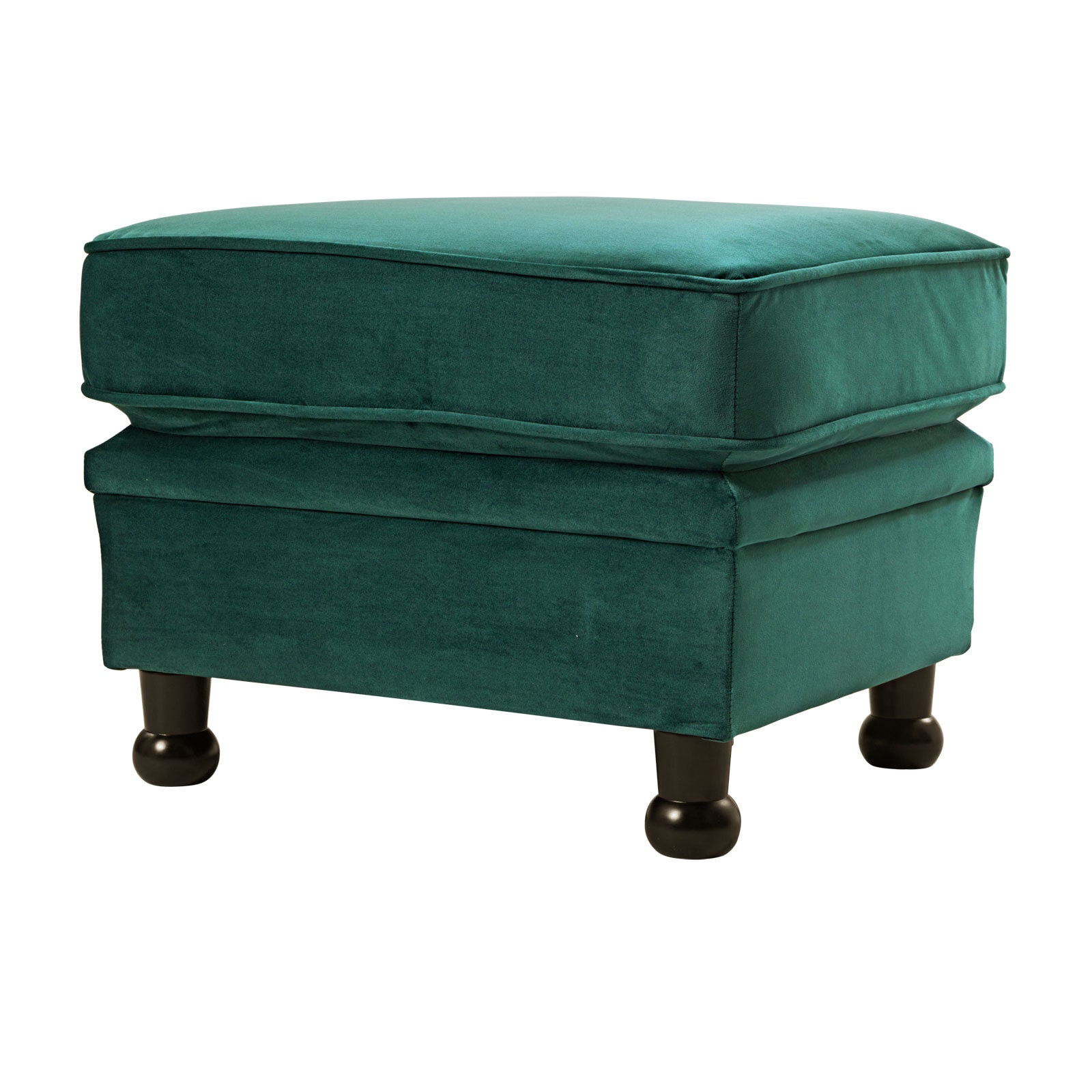 Hocker LONDON Samt grün
