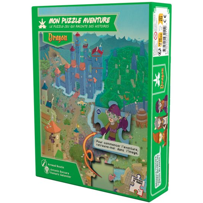 Mon Puzzle Aventure : En Quête du Dragon - Boîte esquintée