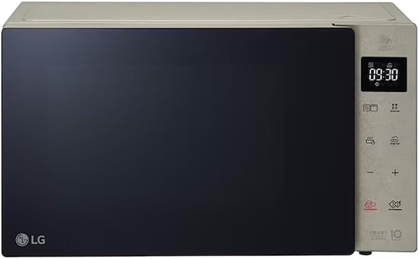LG MH6535NBS Mikrowelle (25 L, 1000 W) mit Grill (LED-Display, Smart Inverter Technologie, pflegeleicht), Noble Steel