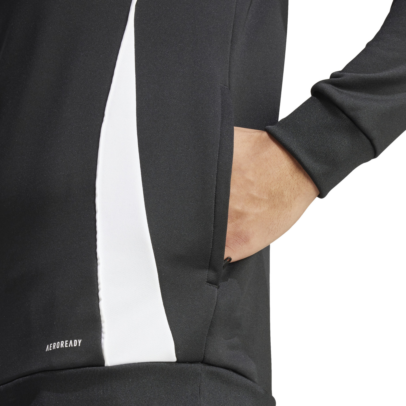 Adidas Tiro 24 Hooded Trainingstrui 1/4-Zip Zwart Wit