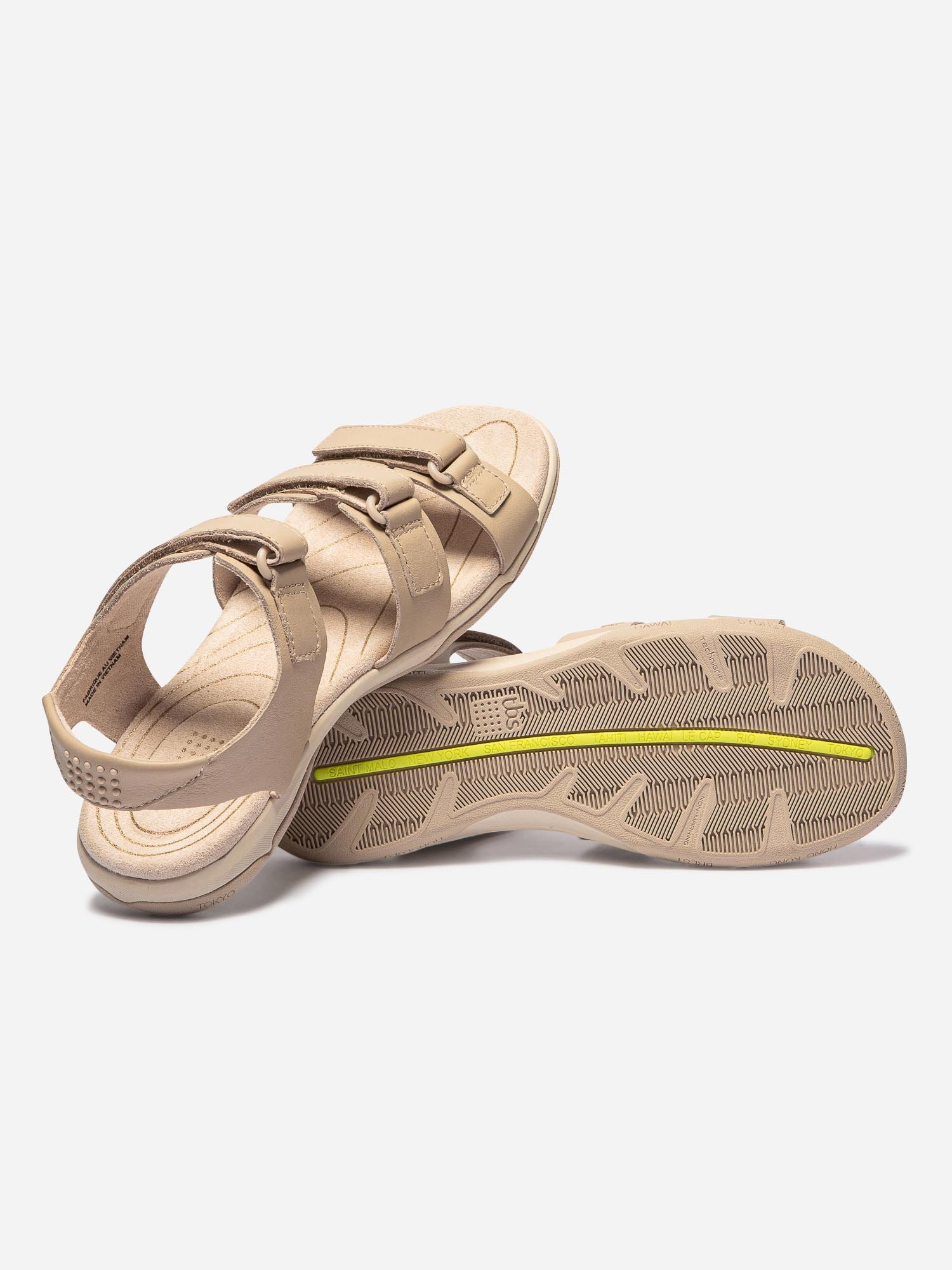 Sandales Femme Confort Scratch Beige