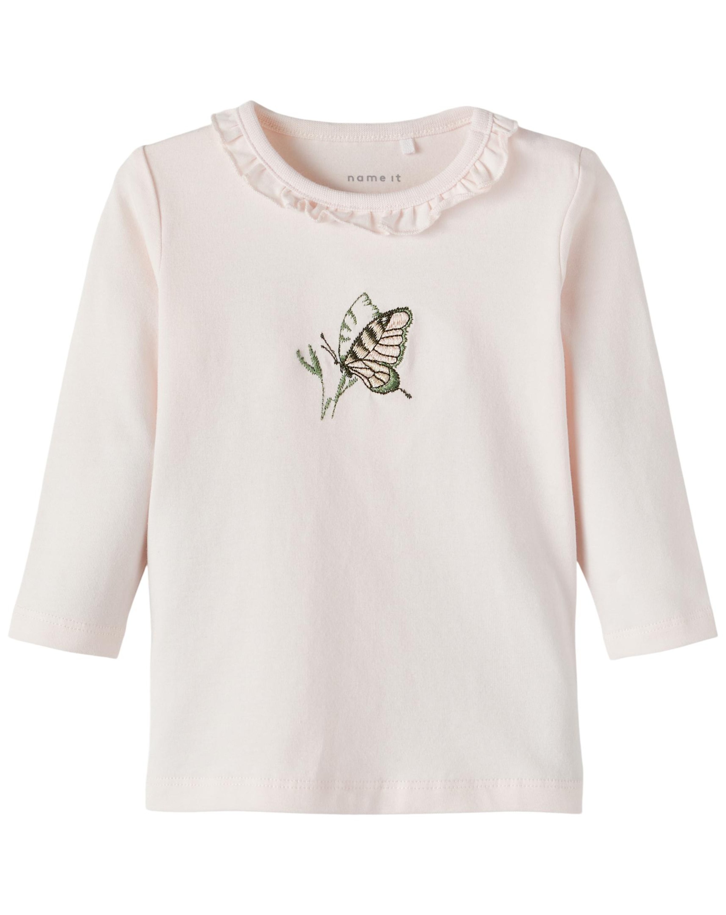 Langarmshirt NBFFAIZA SCHMETTERLING in calcite