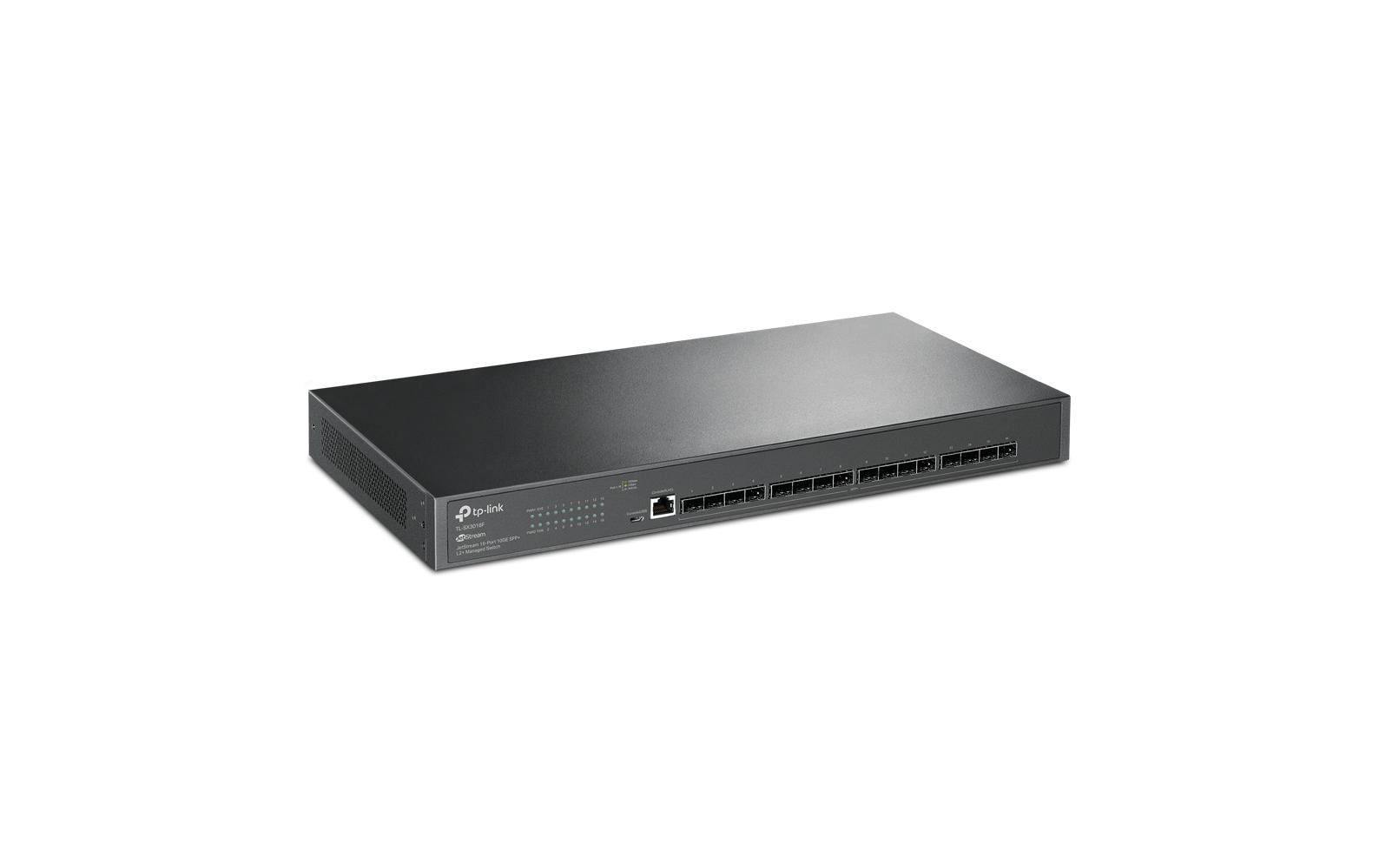 SFP+ Switch Omada L2+ Switch 16 x 10G Ports SX3016F 16 Port<br>Omada 16-Port 10GE SFP+ L2+ Managed Switch