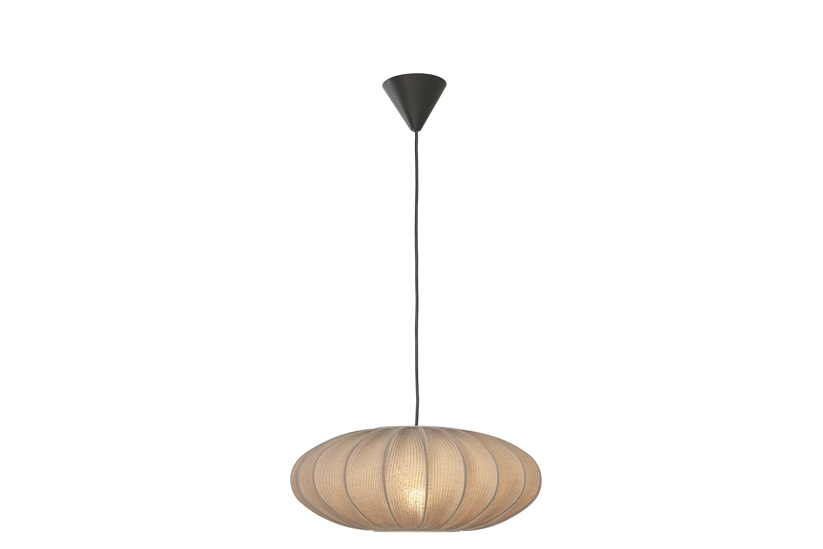 Mamsell taklampe Varmgrå pendel H150cm Ø:45cm E27 40W