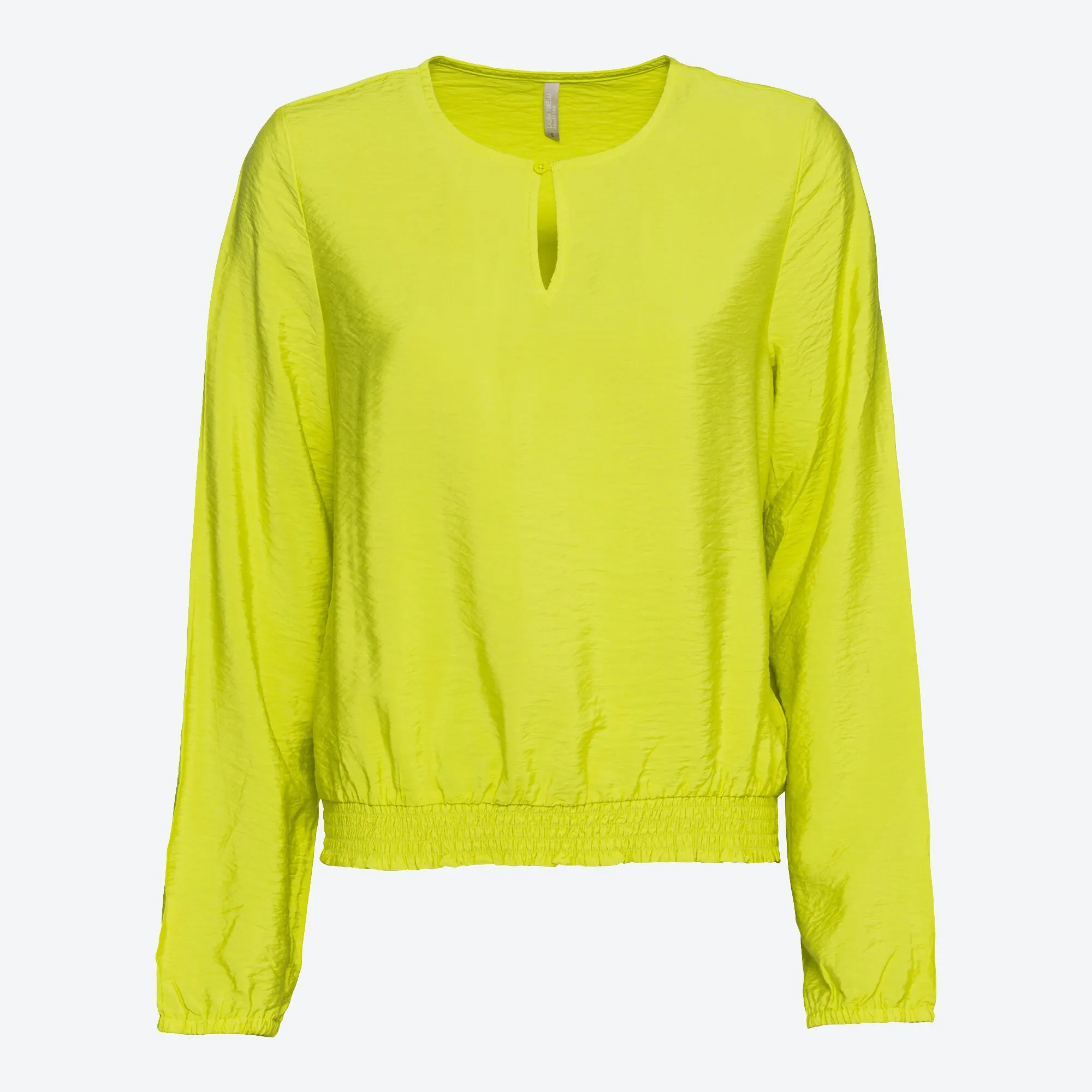 Damen-Bluse mit gesmoktem Bund