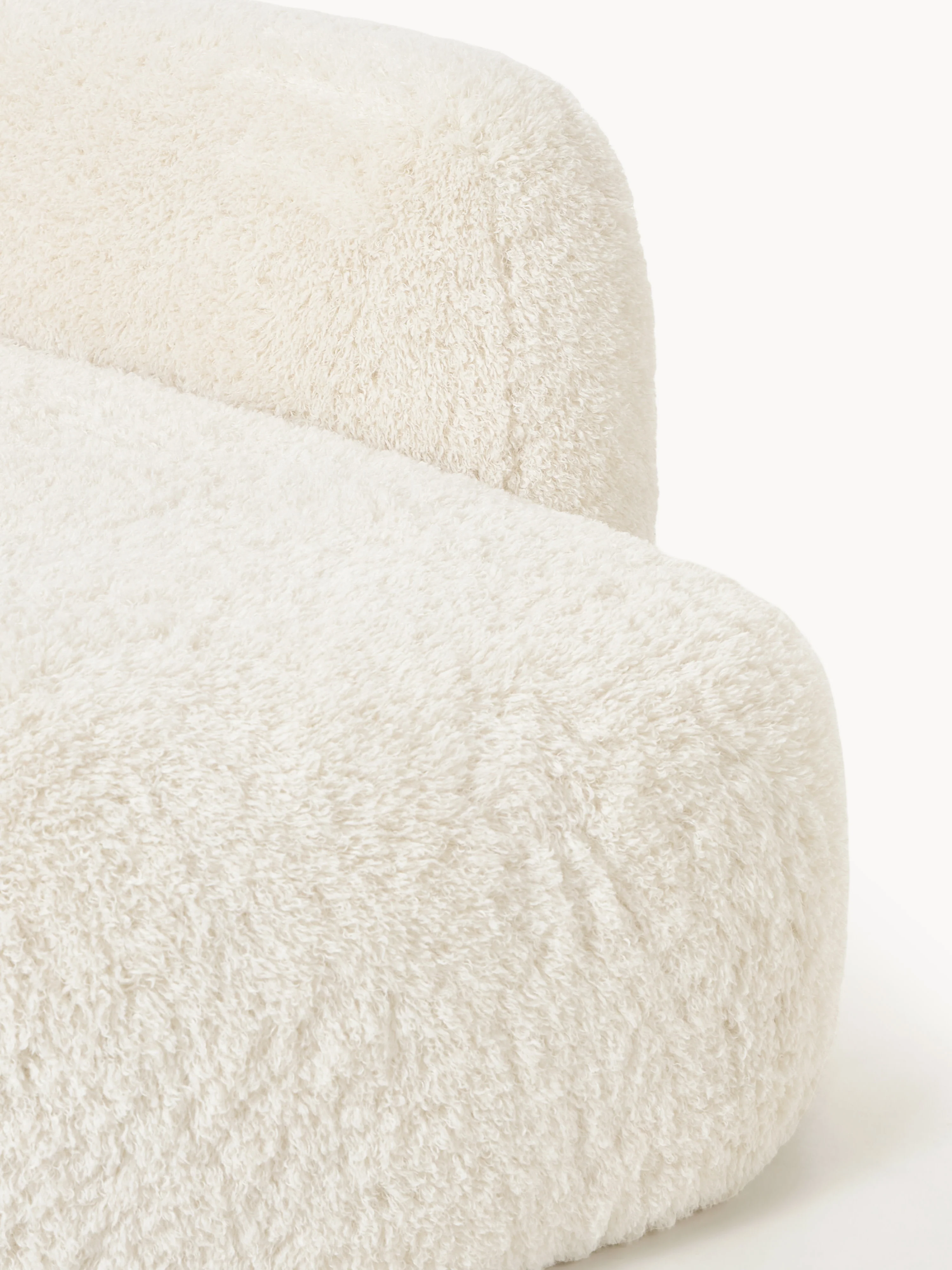 XL modulaire teddy-hoekbank Wolke (4-zits) met chaise longue