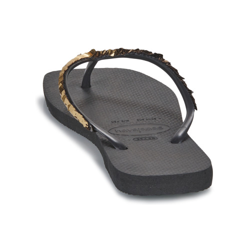 Havaianas - SLIM SQUARE MAGIC SEQUIN - Noir / Doré
