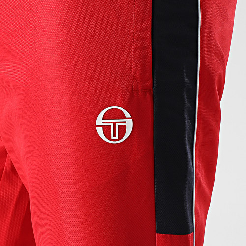 Pantalon Jogging A Bandes Abita 39145 Rouge Bleu Marine