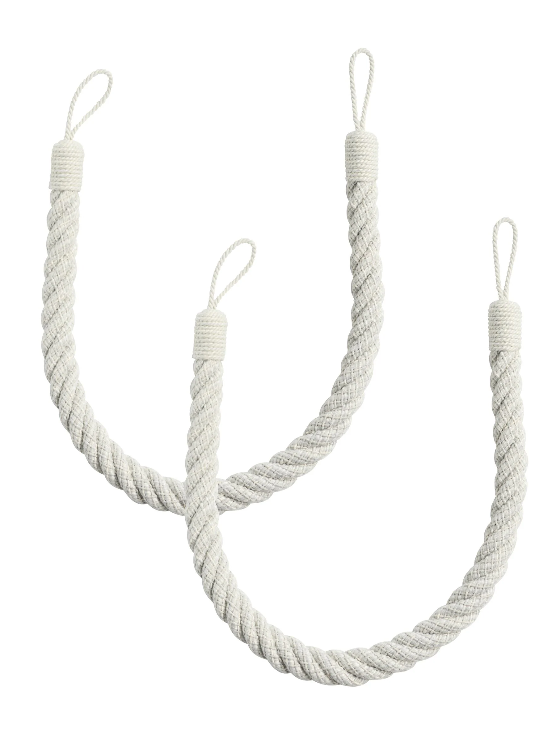 Laura Ashley Set of Two Felton Rope Tie Backs