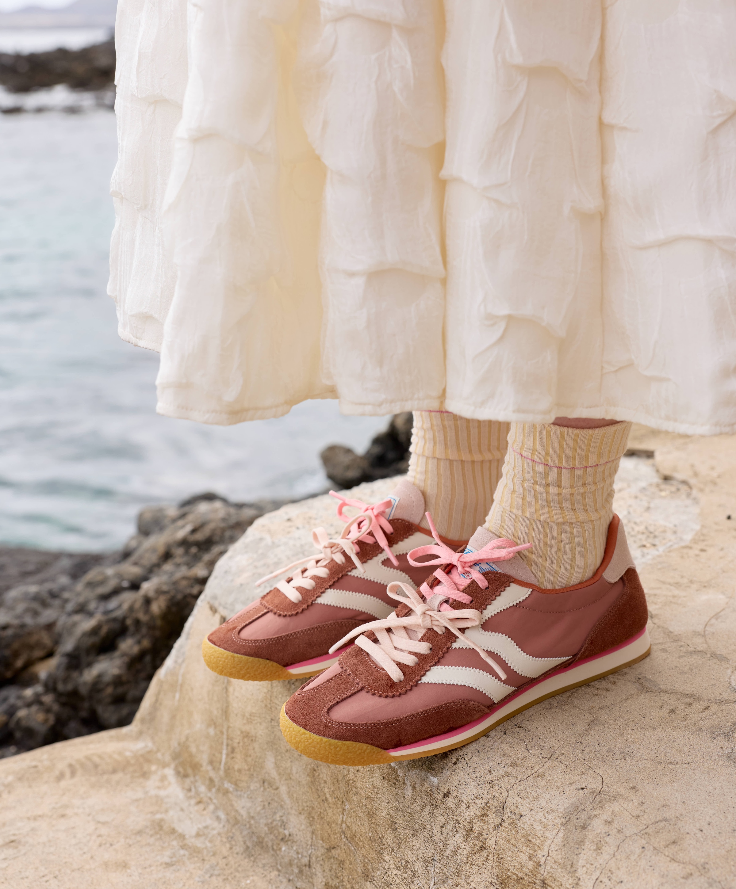 Maripé dames sneakers bruin