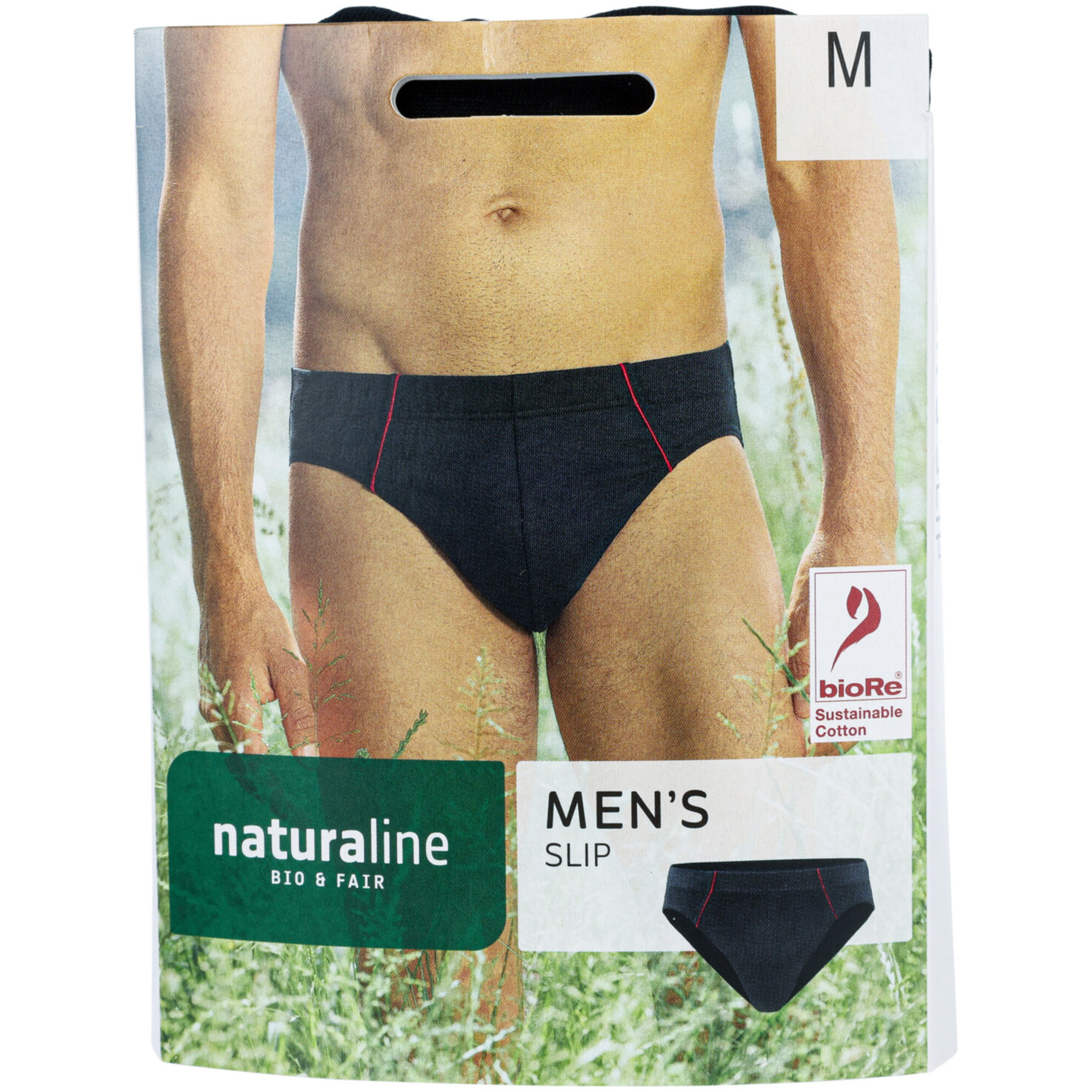Naturaline Textil Herren Slip schwarz M