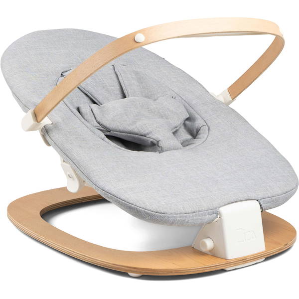ZizaZiza   Babywippe inklusive Hochstuhl Montage Set grey/vanilla