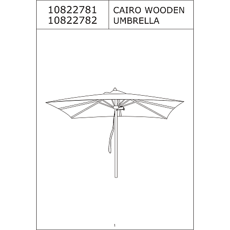 Cairo parasol - Off white