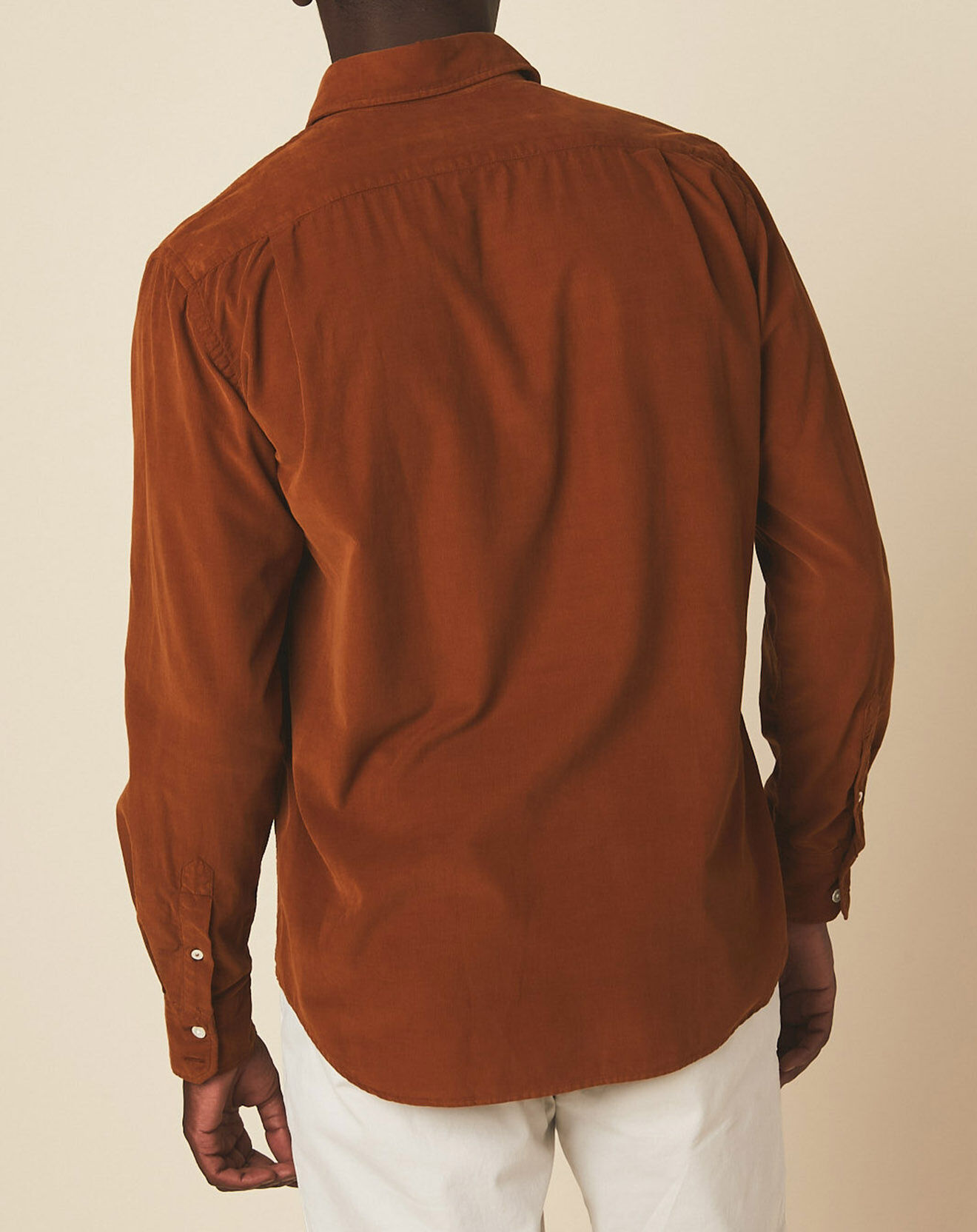 Hartford Chemise en Velours milleraies regular Paul Pat siena