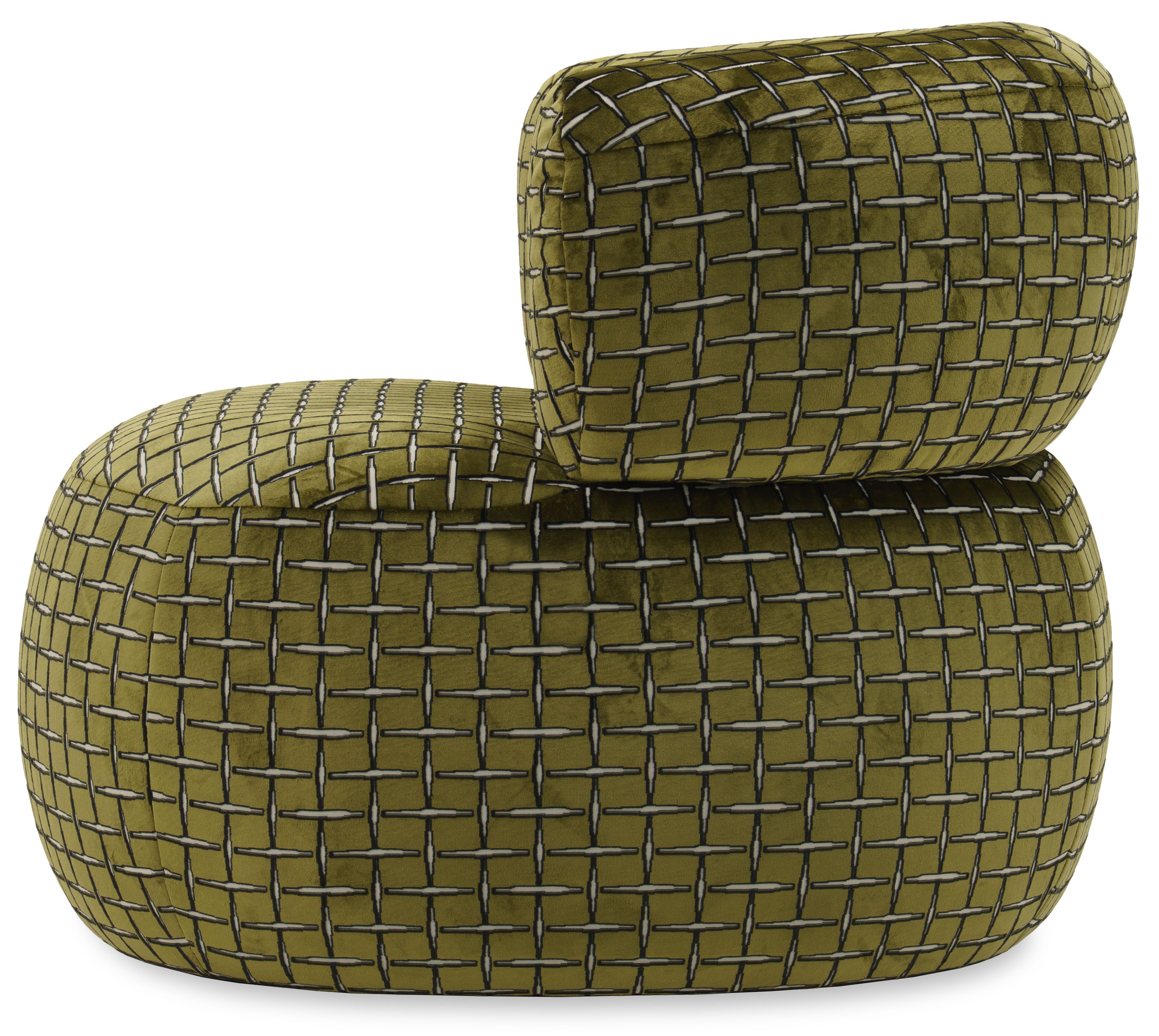 Draaifauteuil Letters B96 x D81 x H77 cm