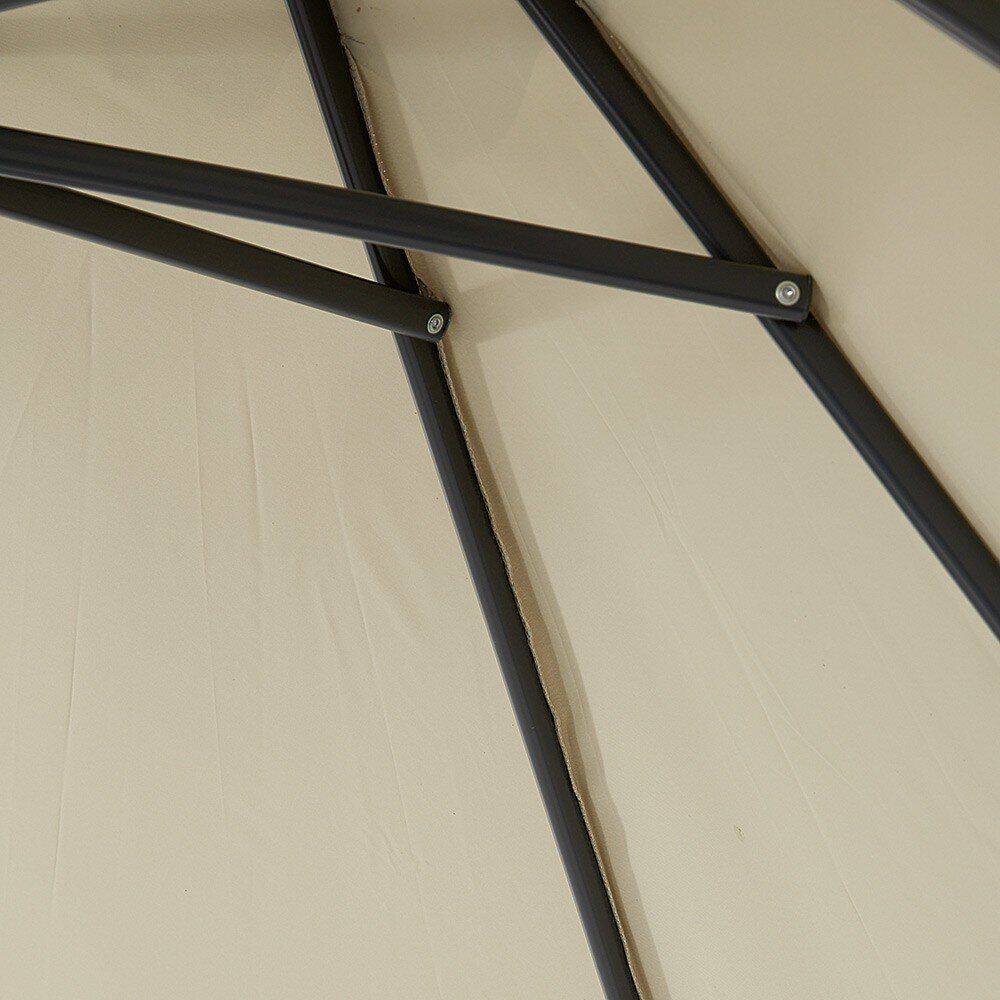 Parasol centré JAVA taupe