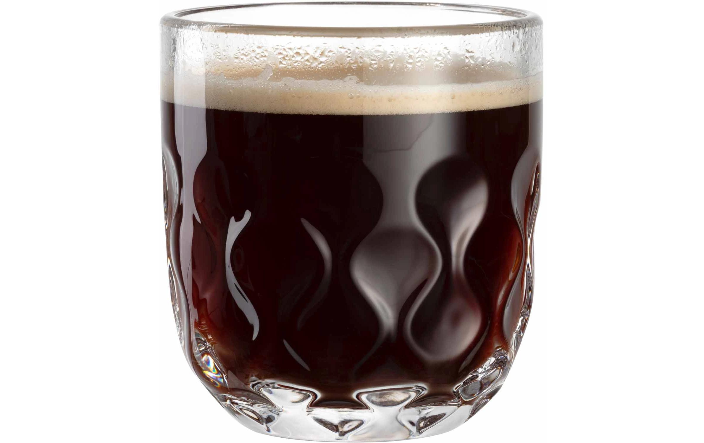 Cappuccino Becher Gocce 2 220 ml, 2 Stück, TransparentCappuccino-/Kaffeetasse für Heissgetränke