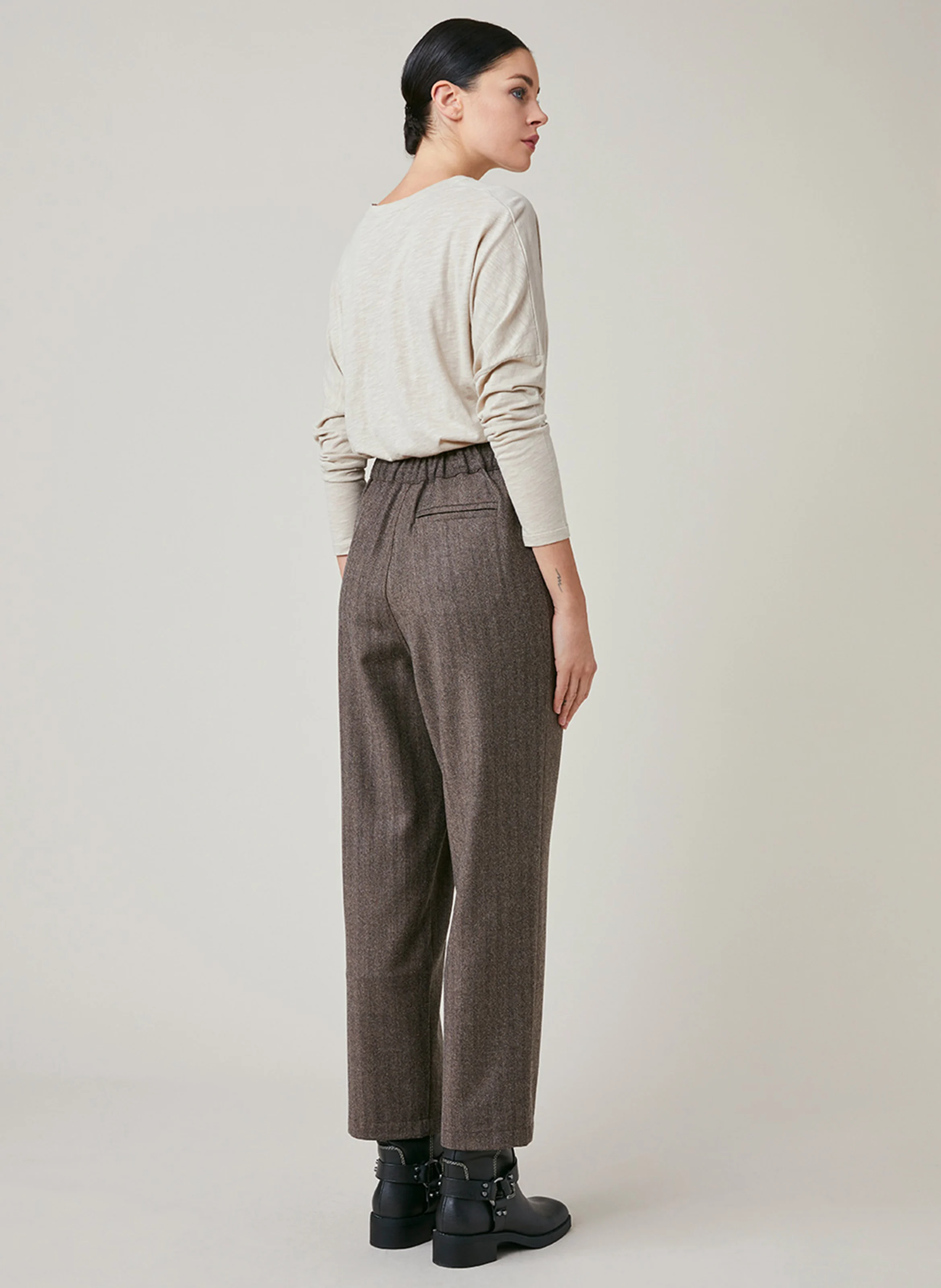 FOSSEA - Pantalon droit| Marron